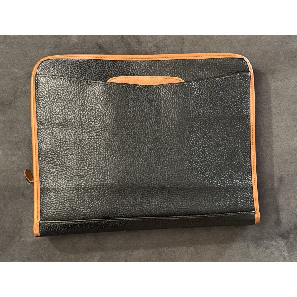 Rare Dooney & Bourke-All Weather Leather-Briefcase/Portfolio-Retract Handles - Picture 3 of 12